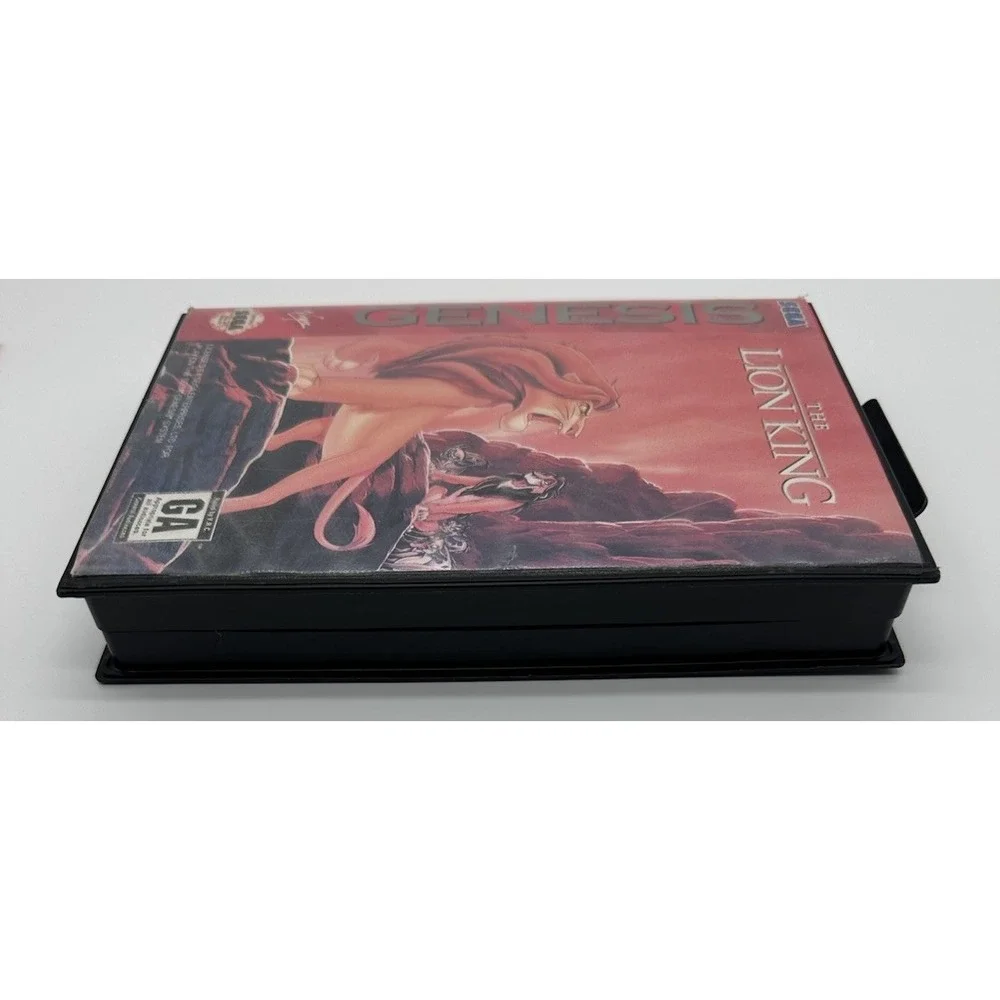 LION KING (SEGA GENESIS, 1994) COMPLETE CIB - HANG TAB GAME CASE MANUAL DISNEY